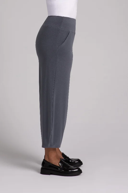 Narrow Lantern Pant | Melange Gunmetal