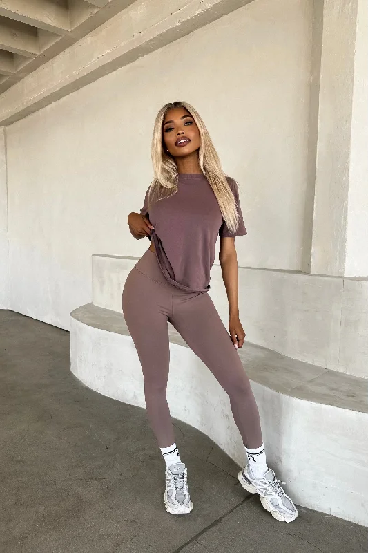 RESERVED Seamless Leggings - Mauve