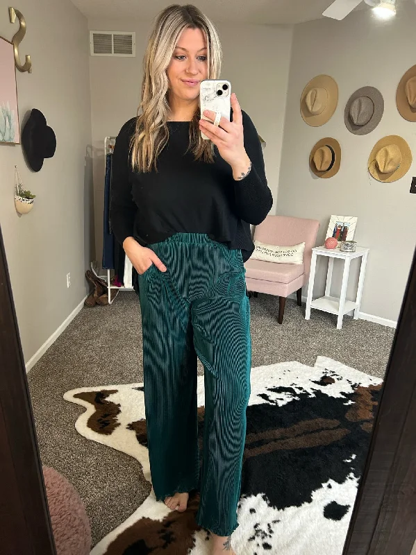 Right This Way Corded Wide Leg Pant - Multiple Options