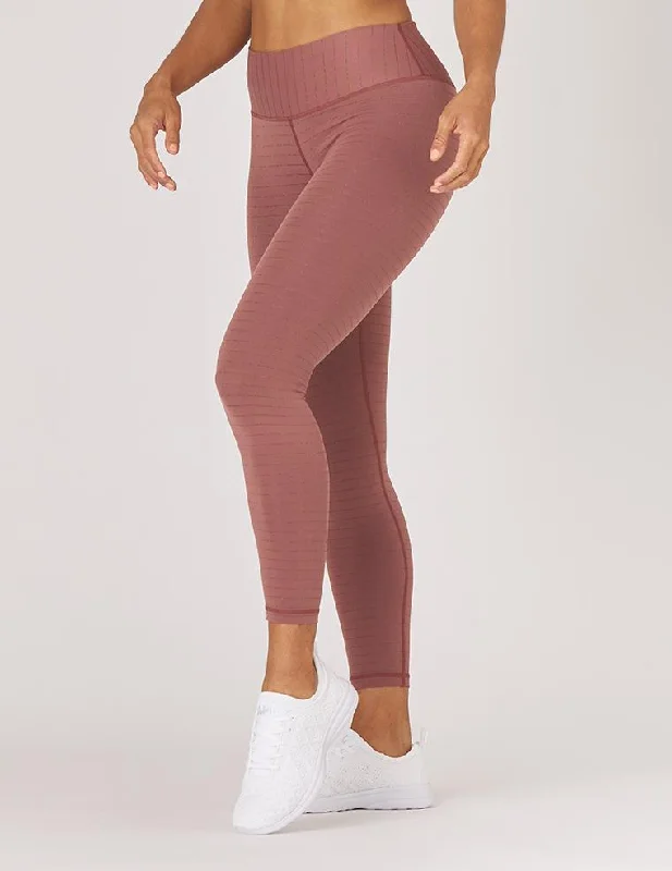 Sultry Legging Cocoa/Rose Gold Stripe