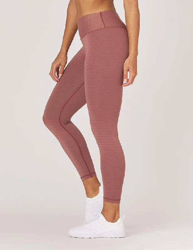 Sultry Legging Cocoa/Rose Gold Stripe