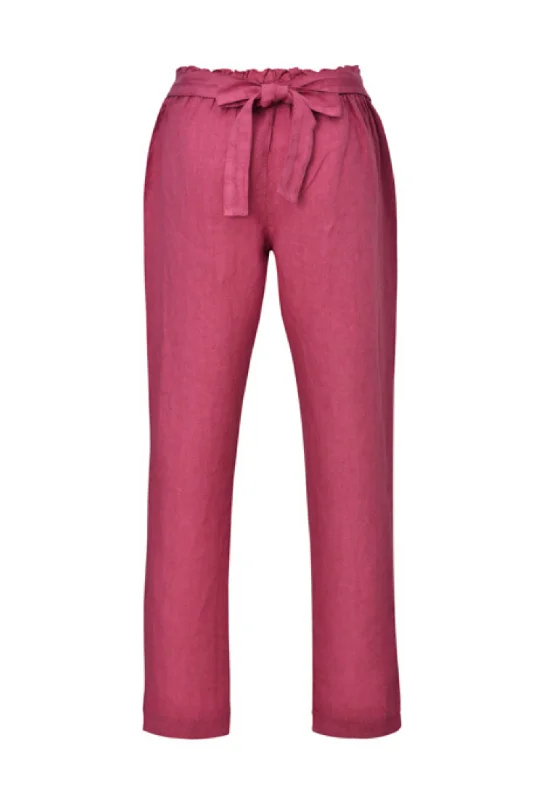 VENUS LINEN PANTS PLUM