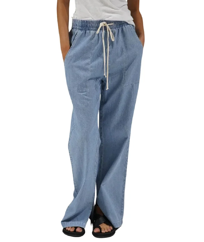 Vinh Chambray Pant- Faded Blue