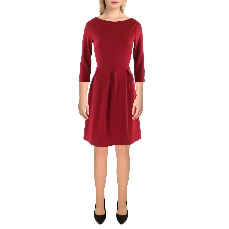 24seven Comfort Apparel Womens Pleated Mini Fit & Flare Dress Trendy A-Line Mini Dress 24seven Comfort Apparel Womens Pleated Mini Fit & Flare Dress Trendy A-Line Mini Dress