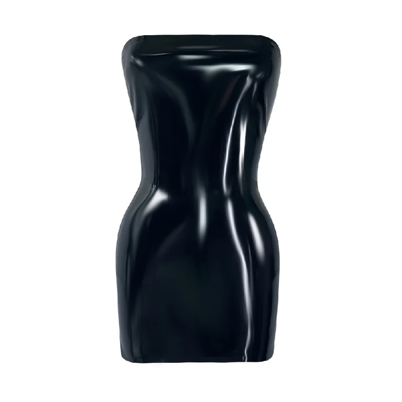 Mini Tube Dress - Essentially Vex Fashionable Denim Mini Dress