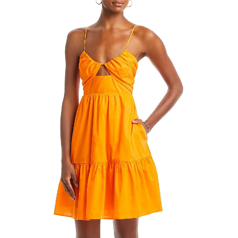Rails Womens Chrissy Cotton Mini Fit & Flare Dress Elegant Vintage Mini Dress