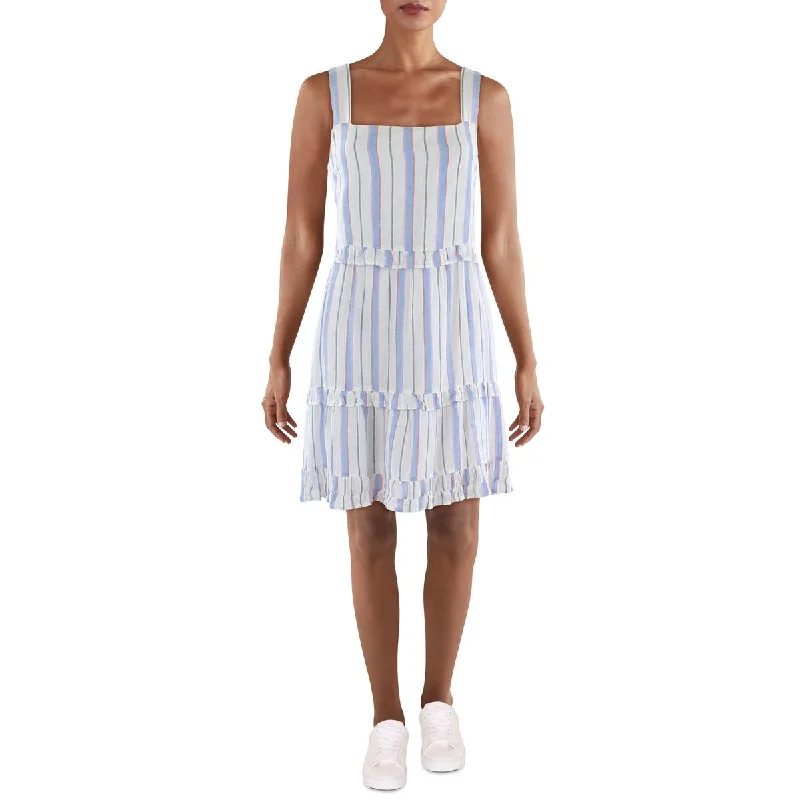 Rails Womens Sandy Ruffled Trim Mini Sundress Elegant Vintage Mini Dress