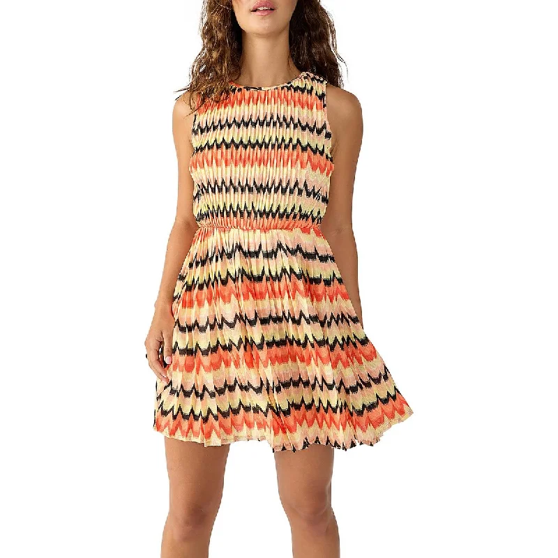Sanctuary Womens Daytime Mini Fit & Flare Dress Comfortable Bodycon Mini Dress