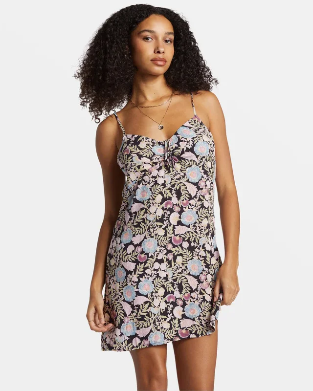 Sun Chaser Mini Slip Dress Modern Satin Mini Dress
