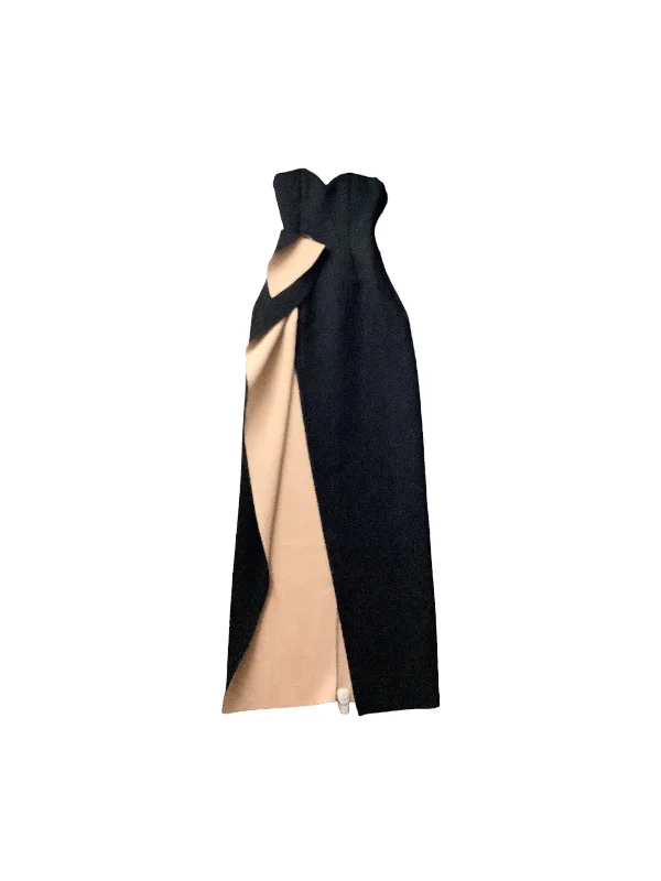 Black Dress Party Long Fashion Nova, Size S Tunics Trousers formal