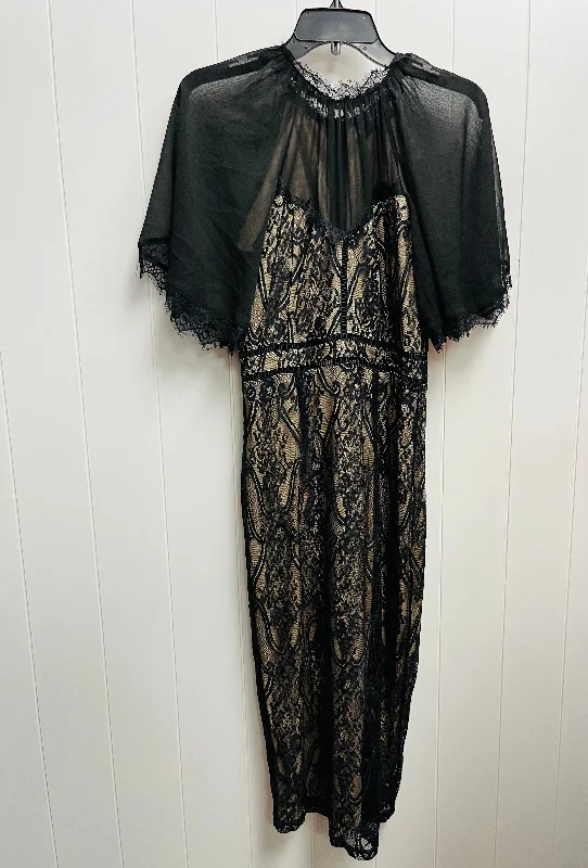 Black Dress Party Long Vici, Size M Cowl Neckline Elegant