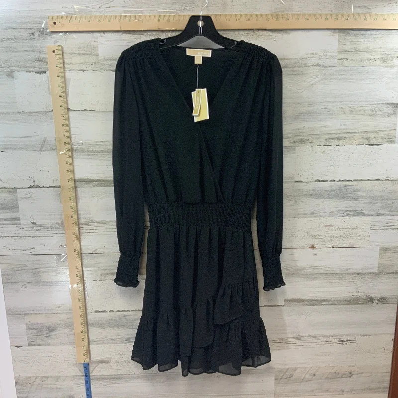 Black Dress Party Short Michael By Michael Kors, Size Xs Tunics Short Trendy