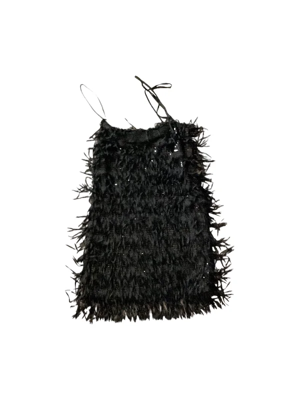 Black Dress Party Short Zara, Size S Tunics Fall fleece
