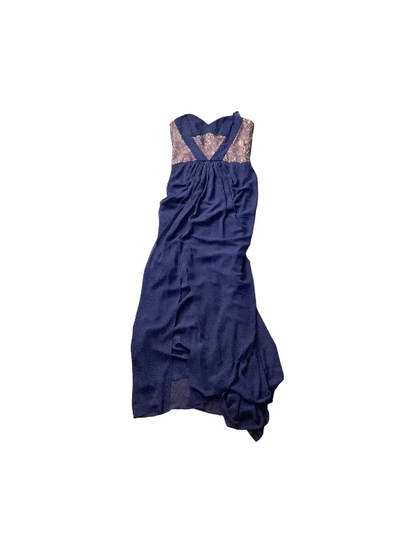 Blue Dress Party Long Bcbgmaxazria, Size 10 Tunics Yoga stretchy