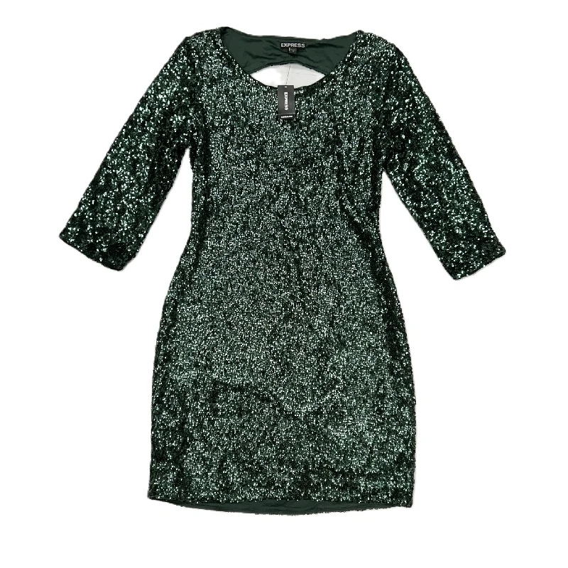 Green Dress Party Short By Express, Size: S Chiffon Maxi Beach