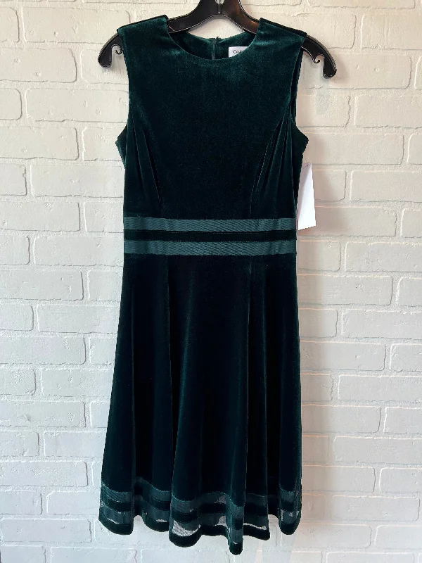 Green Dress Party Short Calvin Klein, Size Xs Tunics Ceremony elegant