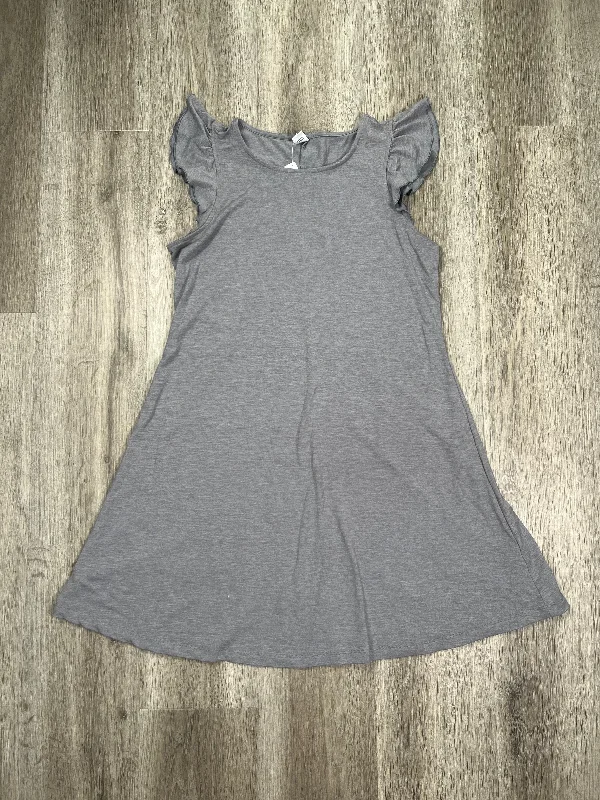 Grey Dress Casual Short Old Navy, Size Mini Trendy A-Line Mini Dress
