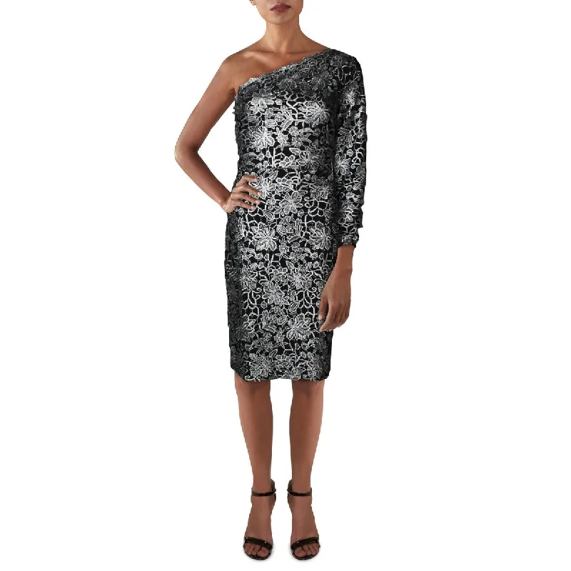 Lauren Ralph Lauren Womens Lace Mini Cocktail Dress Comfortable Bodycon Mini Dress