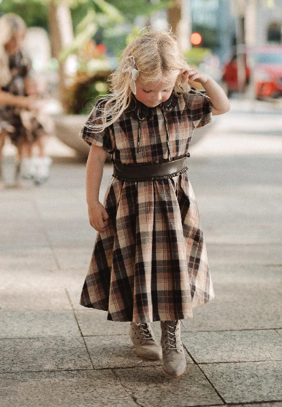 Mini Celine Dress in Plaid Classic Floral Mini Dress