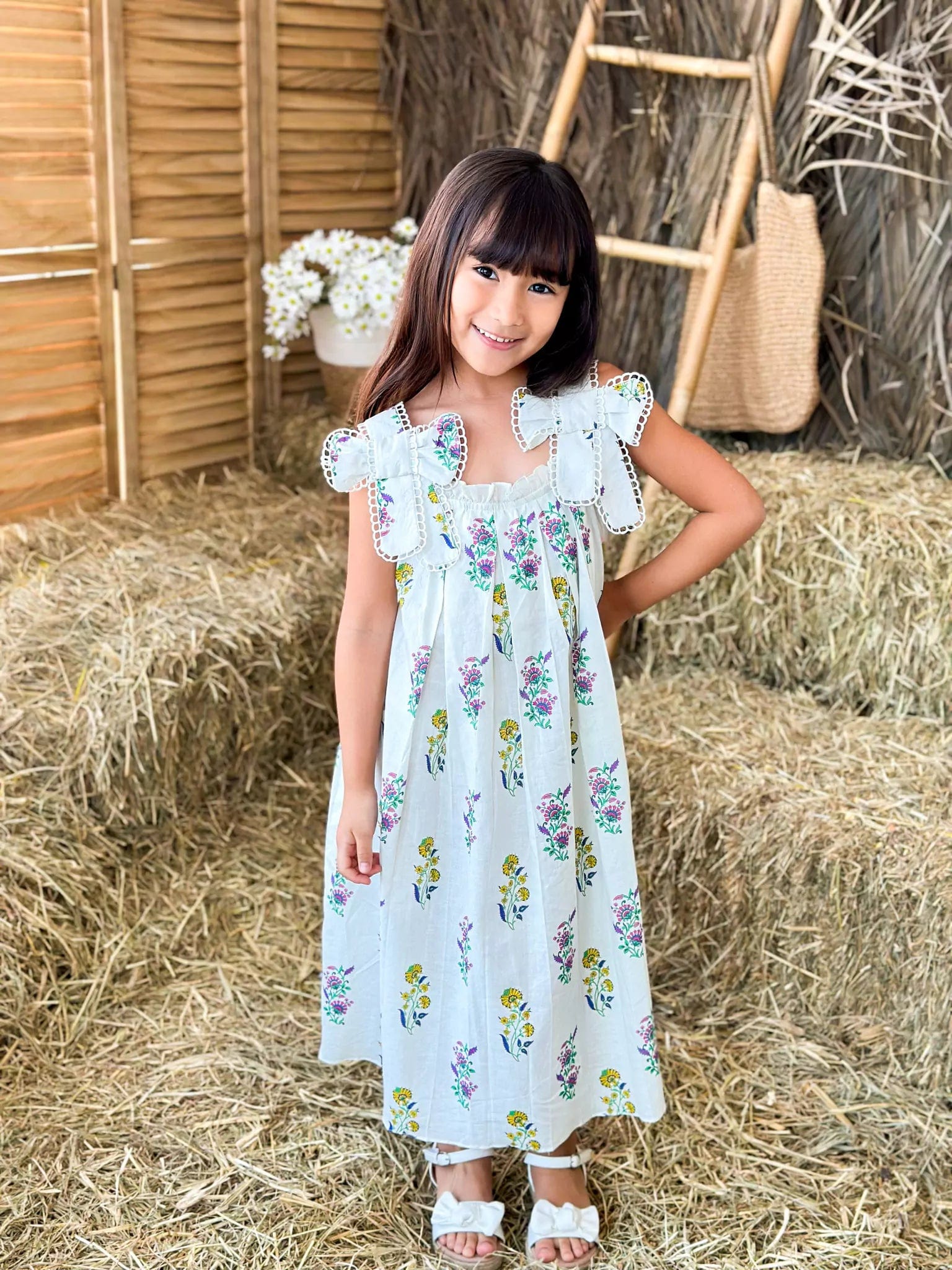 Mini Marigold Cotton Summer Dress Fashionable Pleated Mini Dress