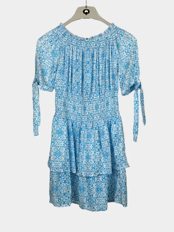 Mini Summer Dress Elegant Mini Dress with Pleats