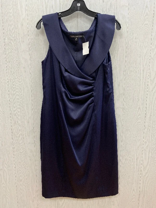 Navy Dress Party Short Jones Wear, Size 14 Halter Neckline Beach