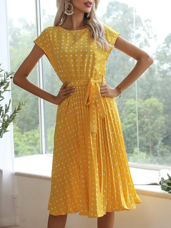Party Polka Dot Dress Tunics Custom made
