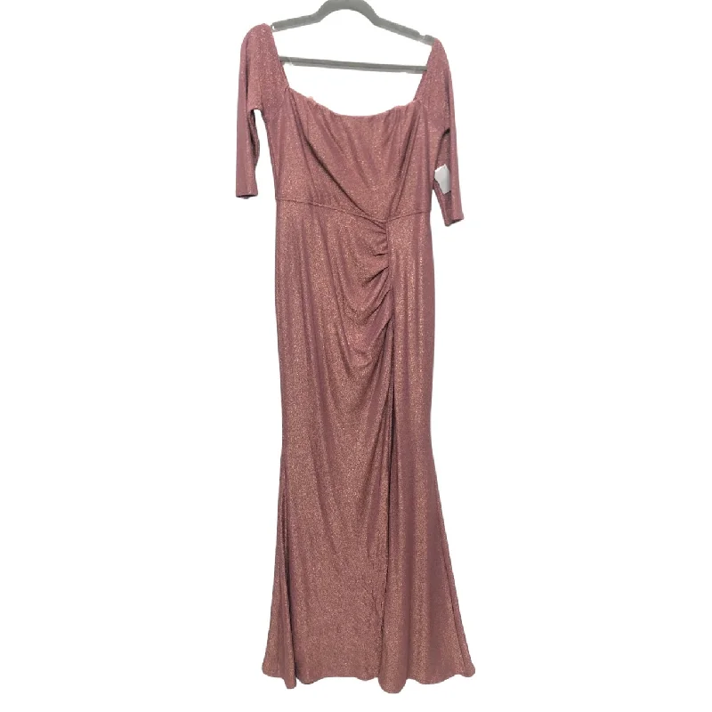 Pink Dress Party Long Fashion Nova, Size L Tunics stripes playful