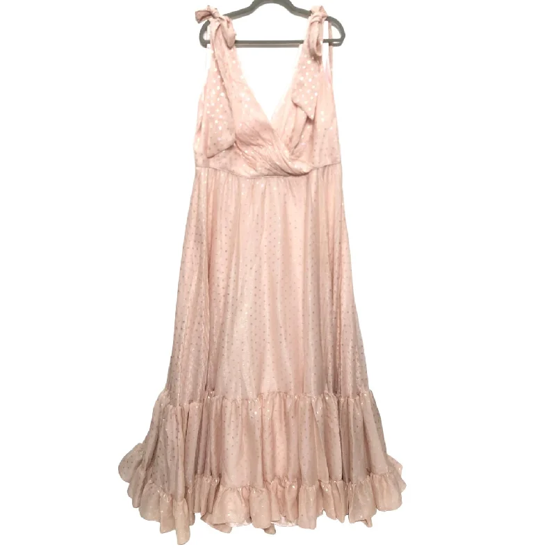 Pink Dress Party Long Mac Duggal, Size 18 Tunics Mesh breathable