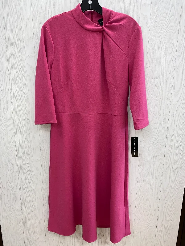 Pink Dress Party Short Donna Morgan, Size Xl Boatneck Modish Everyday