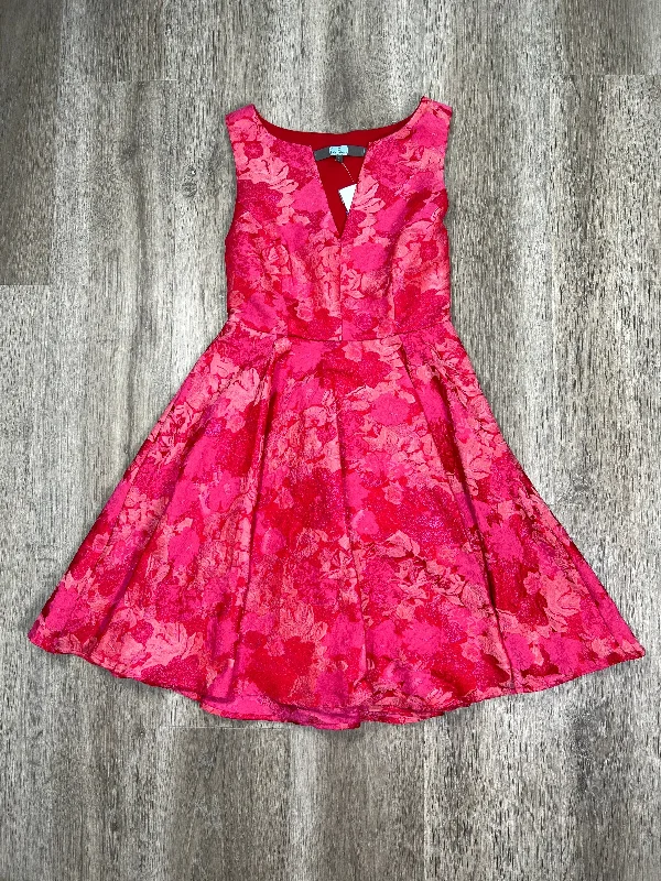 Pink & Red Dress Party Short Eva Franco, Size Xs Tunics Print Colorful