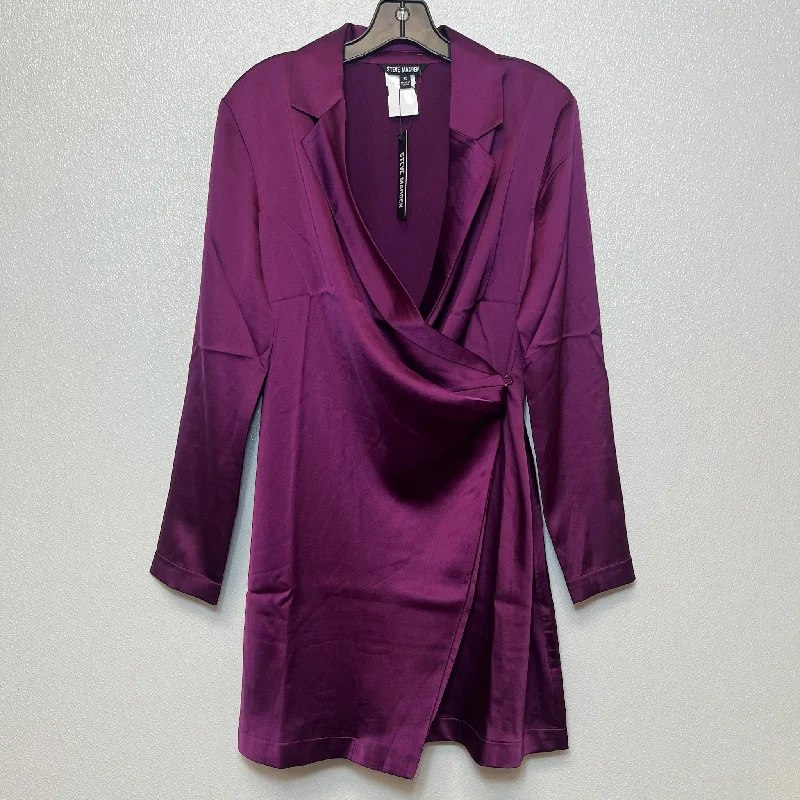 Plum Dress Party Short Steve Madden, Size S Tunics Winter warm