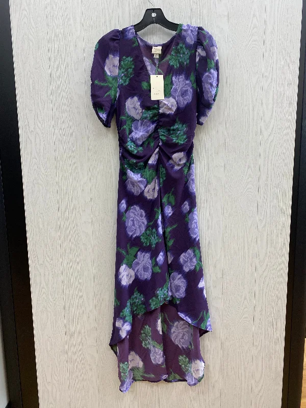 Purple Dress Party Long A New Day, Size M Tunics Winter warm