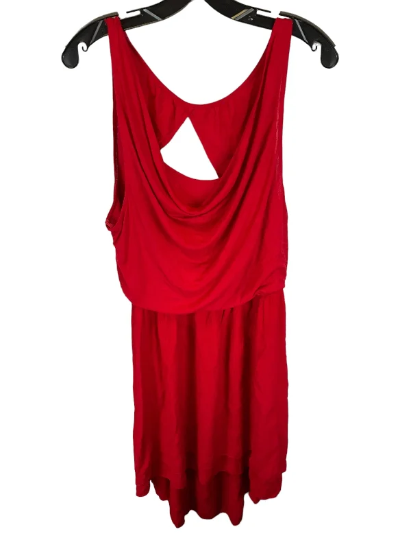 Red Dress Party Short Free People, Size L Turtleneck Warm Winter