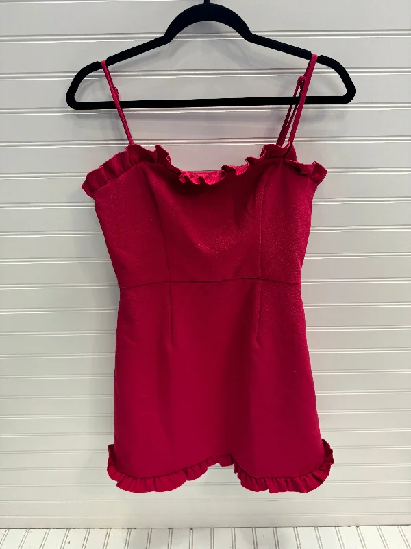 Red Dress Party Short French Connection, Size 6 Tunics Sophisticated sleek
