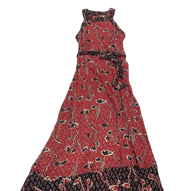 RED FATFACE DRESS PARTY LONG, Size 2 Tunics Prom sequined