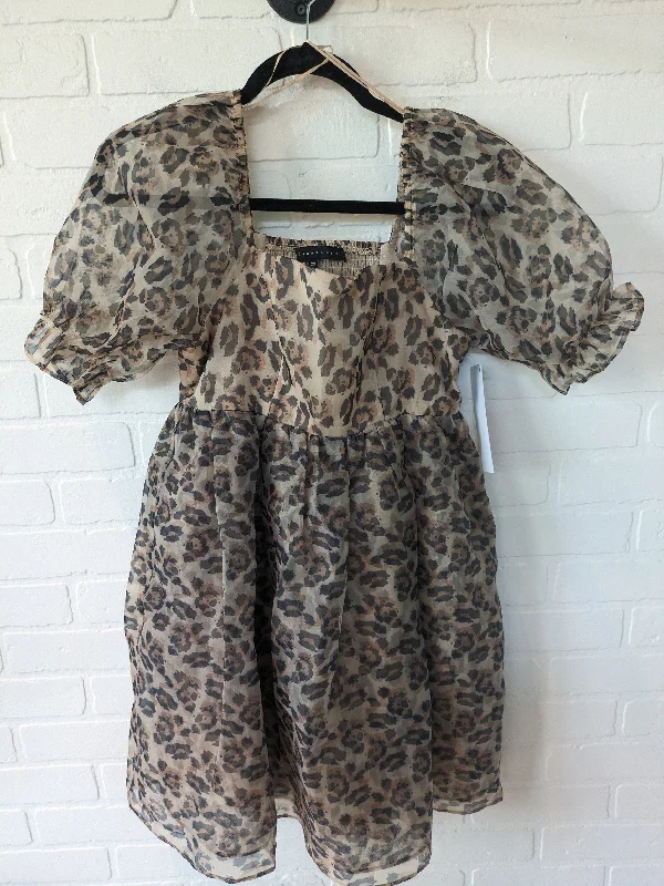 Animal Print Dress Party Short Endless Rose, Size Xs Tunics Custom made