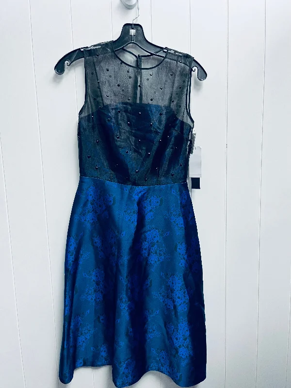 Black & Blue Dress Party Short Cynthia Steffe, Size 0 Sequined Elegant Party