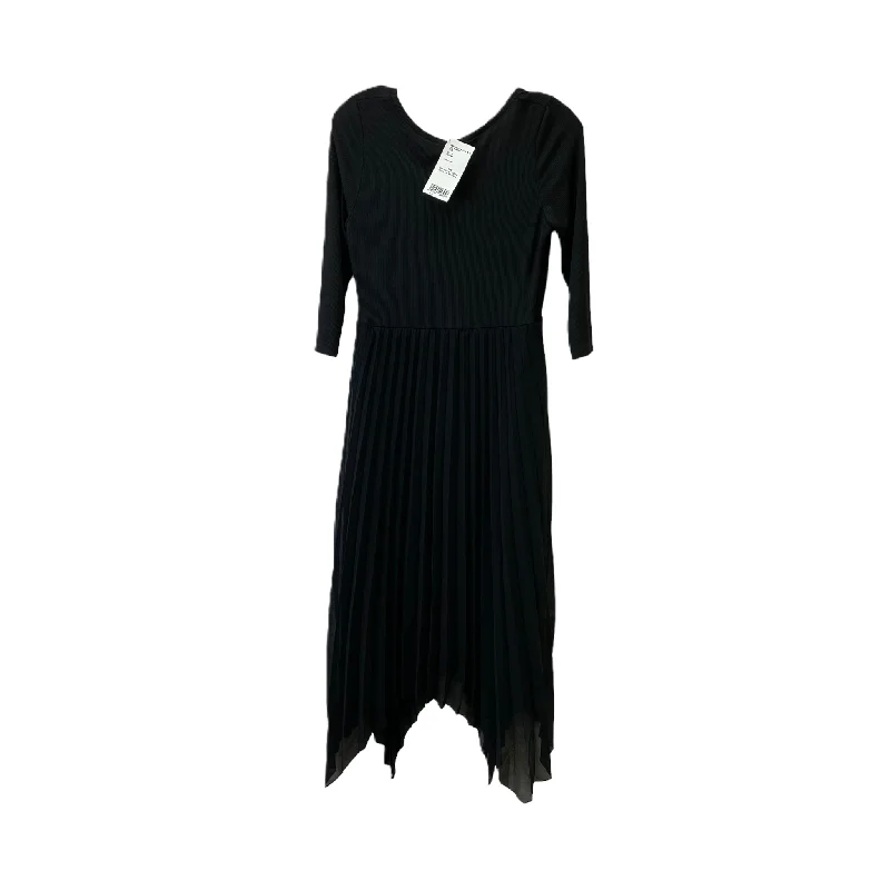 Black Dress Party Long By Mng, Size: S Shift Classic Vintage