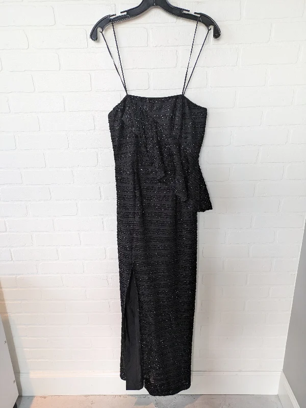 Black Dress Party Long H For Halston, Size S Tunics Winter warm