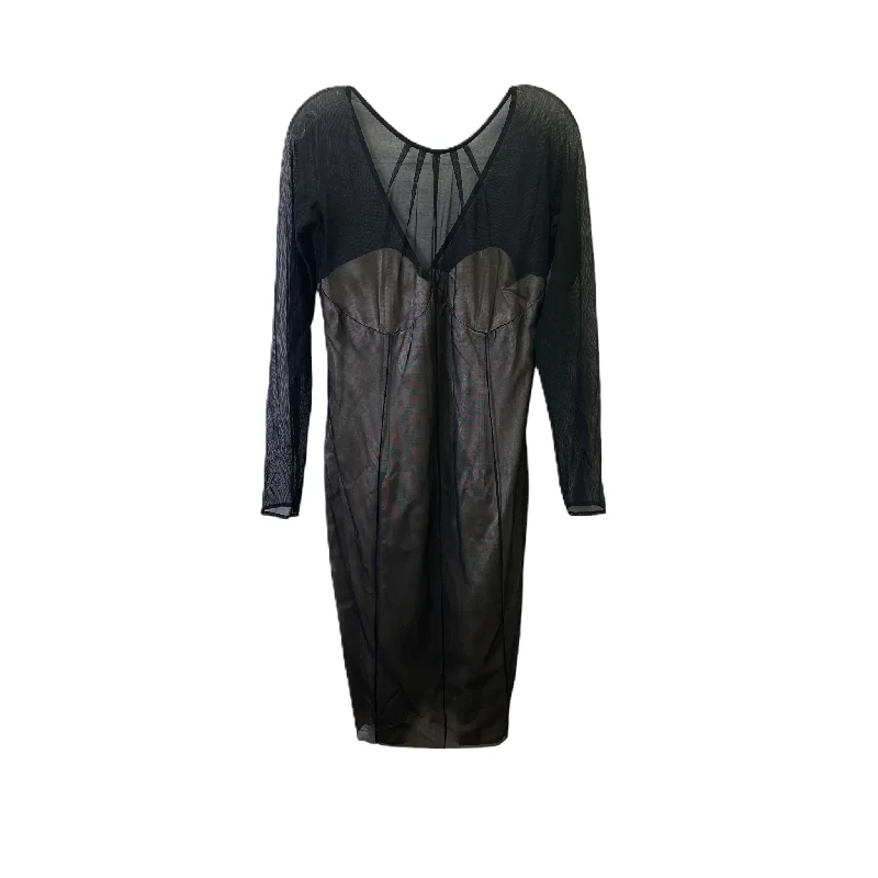 Black Dress Party Short By Moda Intl, Size: L Tunics Brand named