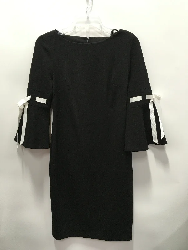 Black Dress Party Short Calvin Klein, Size 6 Tunics Practical easy-care