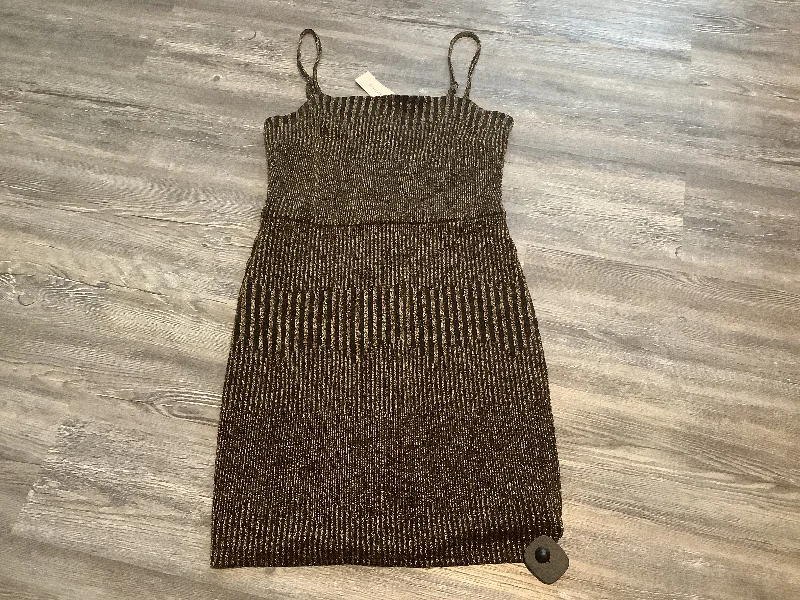 Black & Gold Dress Party Short Mi Ami, Size L Tunics Vintage classic