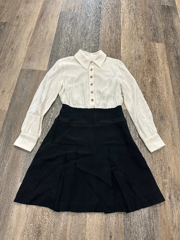 Black & White Dress Party Short J. Crew, Size 0 Tunics Long Elegant