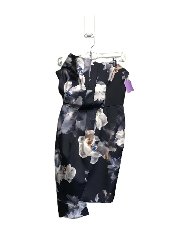 Blue Dress Party Short By Keep Sake Size: M Tunics Satin smooth