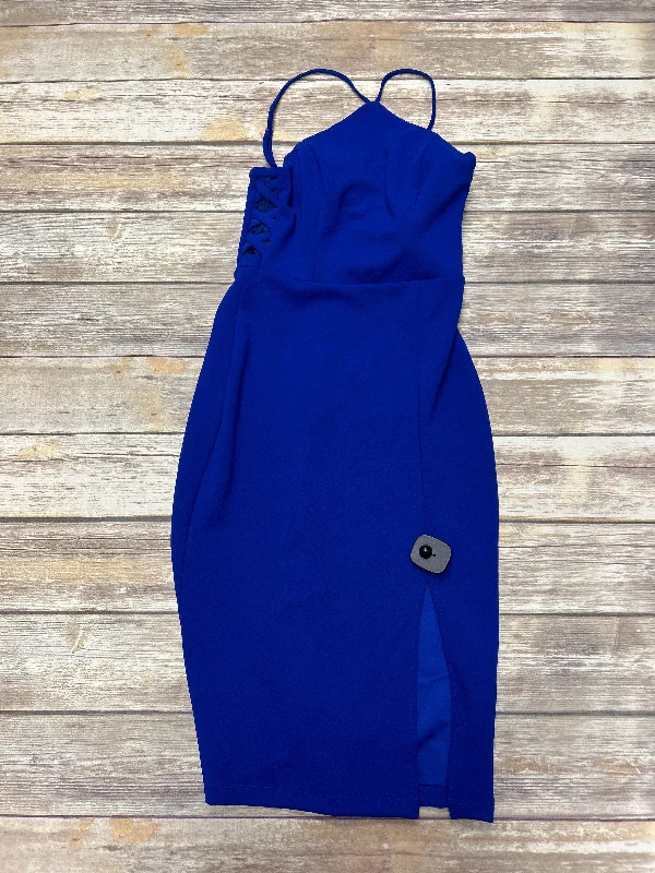 Blue Dress Party Short Cme, Size 2 Tunics Evening elegant