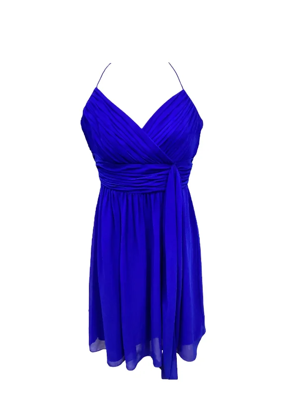 Blue Dress Party Short Lauren By Ralph Lauren, Size 6 Tunics Formal black