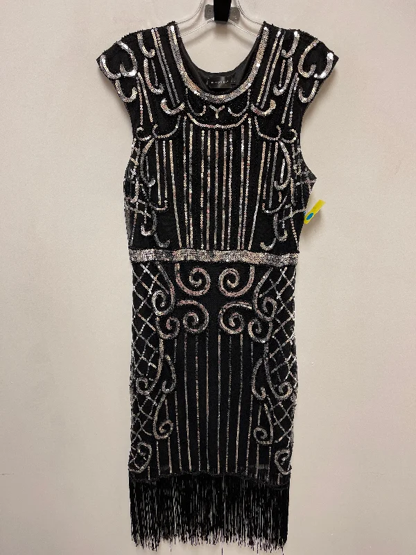 Dress Party Long By Cmc In Black, Size: L Square Neckline Feminine