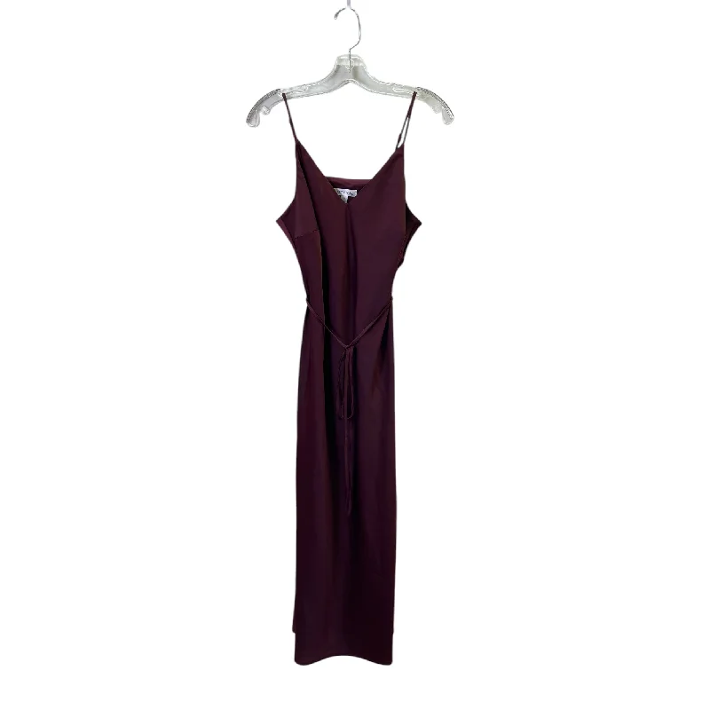 Dress Party Long By Prologue In Maroon, Size:S Tunics Top Casual