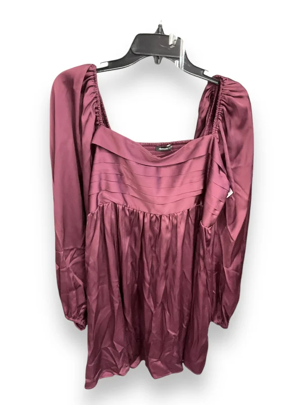 Dress Party Short By Abercrombie And Fitch In Maroon, Size: Xl A-Line Day Work